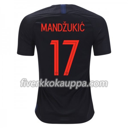 Jalkapallo Pelipaidat/Peliasut Kroatia Mandžukić 17 Vieraspelipaita World Cup 2018